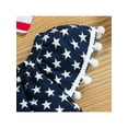 thumbnail image 5 of Bagilaanoe 0-18M Infant Baby Girl 4th of July Clothes Independence Day Outfits Stripe/Star Print Romper Sleeveless Playsuit with Hairband Summer Clothing, 5 of 9