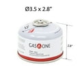 thumbnail image 4 of GasOne Camping Fuel Blend Isobutane Fuel Canister 100g (4 Pack), 4 of 4