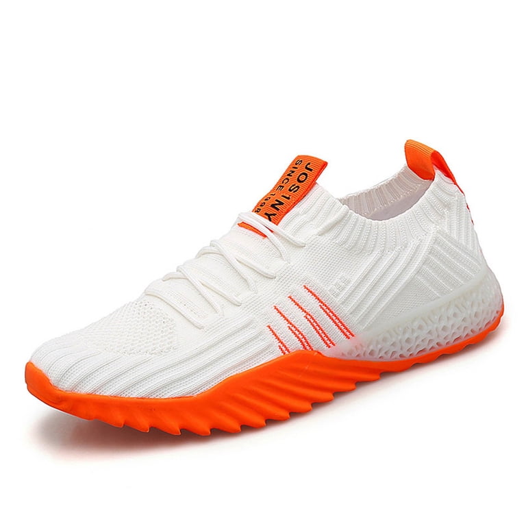 WNVMWI Mens Shoes Orange Sneakers Black Shoes for Men  display picture 3