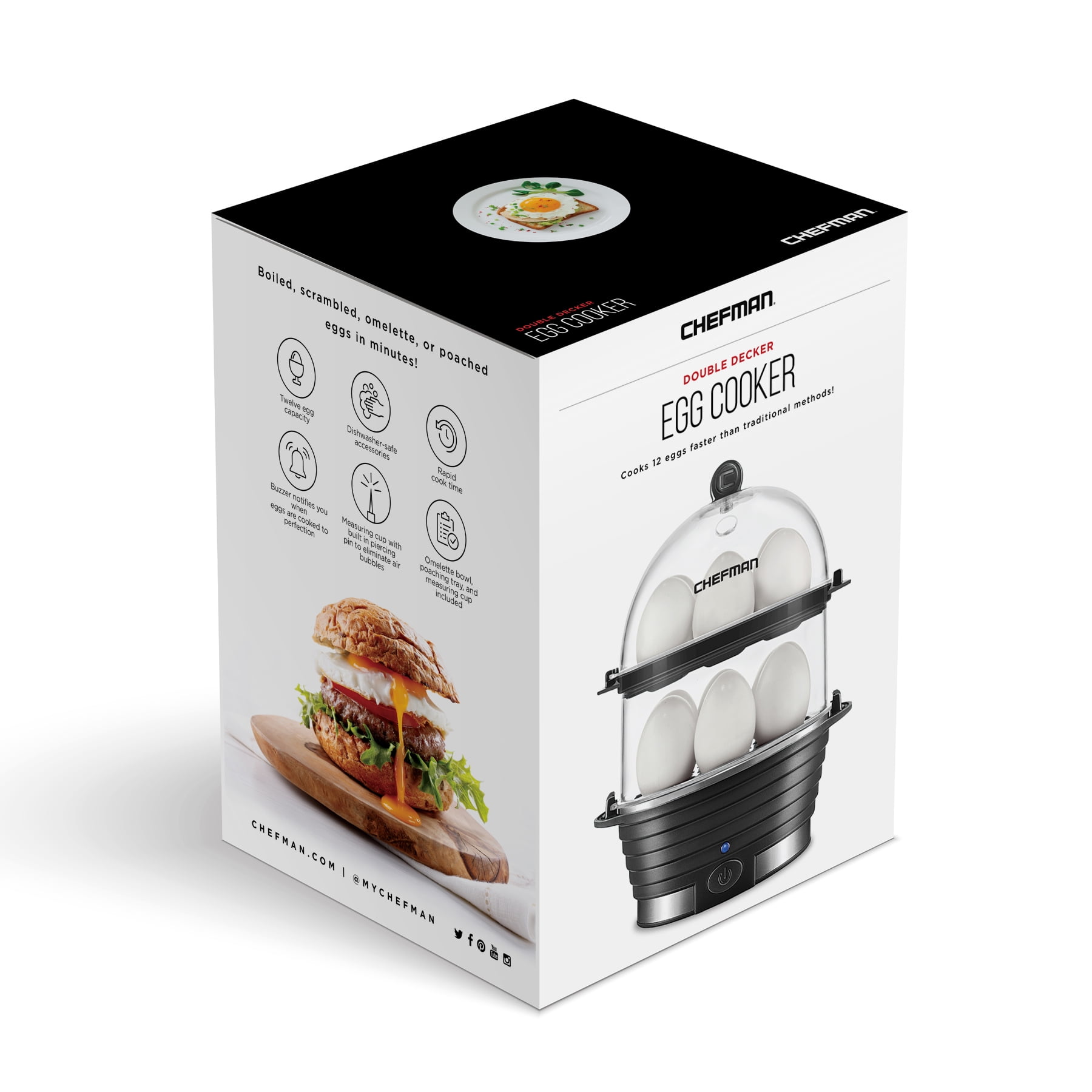 Chefman's 12-egg cooker now one of the most affordable out there at just  $14 (Reg. up to $30)