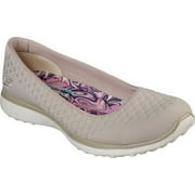 Skechers Slip on Shoes for Women Microburst One Up Fashion Sneakers Breathable Woven Fabric Air Cooled Memory Foam Lightweight Cushioned Midsole