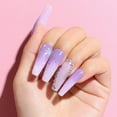 AIMEILI Soak off Purple Glitter Gel Nail Polish Color Set Manicure