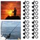 thumbnail image 4 of 10 Uds. Anzuelo Pesca para Señuelos Caña Pescar Soportes Seguridad (negro), 4 of 9
