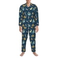 thumbnail image 3 of Zufioo Space Sleeping Panda Mens Pajamas Set, Mens Long-Sleeved Pajama and Pajama Pants,Pajamas Para Hombres,Men's Sleepwear-Small, 3 of 7