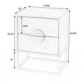 thumbnail image 6 of Lennasa White 2 Drawers  Wood End Table, 6 of 9
