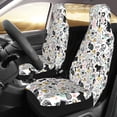 thumbnail image 2 of Honeii Puppy Print Car Seat Covers 2 Pieces, Full Set Universal Seat Covers for Cars, Waterproof Auto Seat Protectors, 2 of 7