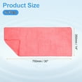thumbnail image 2 of Uxcell 6pcs 30" x 14" Microfiber Cleaning Cloth Absorbent, Rose Red, 2 of 7