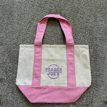 Trader Joe's Mini Canvas Tote Bag, 2025 LIMITED EDITION NWT Pastel Tote Bag