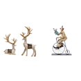 thumbnail image 1 of Estatua de alce y ciervo,Figuras de alce y ciervo,decoración del hogar,estatuas de resina,Figuras de payaso,Escultura de payaso,adorno de mesa,Colección de estatuillas de payasos adorables, 1 of 8