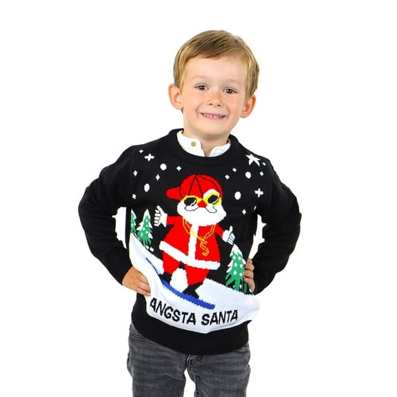 Kesis Kids Christmas Sweater, Children's Acrylic Holiday Pullover for Boys & Girls, 9-10 Years