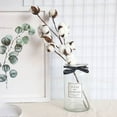 thumbnail image 5 of 21-Inch Natural White Cotton Stem Flowers Cotton Boll Branches Farmhouse Rustic Style Vase Display Filler Floral Wedding Centerpiece Decorations, 5 of 8