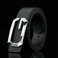 thumbnail image 2 of Women's Belts 1pc Men's Black Leather Belts Mens Belts for Jeans, 2 of 4