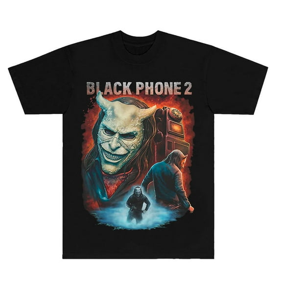 Black Phone 2 You Have Been Warned T-Shirts Horror Movies Merch Women Men Crewneck Short Sleeve Tee