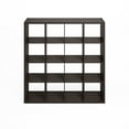 thumbnail image 4 of Furinno Simple Open Back Cube Storage Organizer, Standing Shelf, 16-Cube, Dark Oak, 4 of 6