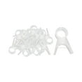 thumbnail image 2 of 100x Plant Clips Flower Plant Clamps Flower Cucumber Vertical Gardening Tool, Portable Flower Vine Stem Clips Tomatoes Vine Clips for Orchid 1.7cm Clear, 2 of 9