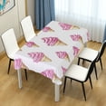 thumbnail image 4 of Yayeee Tablecloths 54" x 72" Rectangle Wrinkle Resistant Party Table Cover, Pink Cartoon Ice Cream, 4 of 8