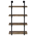 thumbnail image 3 of Elmcrest 24-inch 4-shelf Wall Bookshelf Rustic Oak, 3 of 11