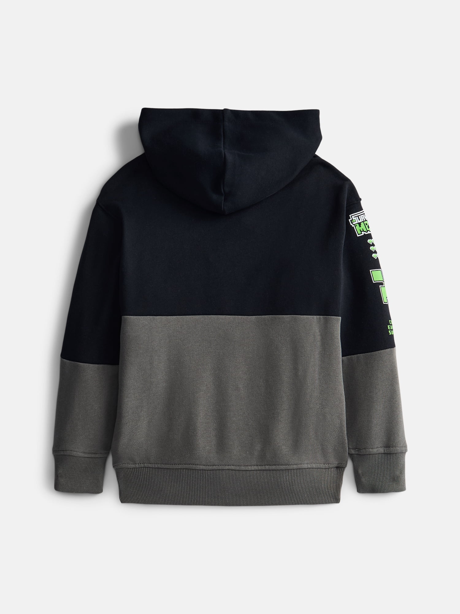 Minecraft Boy’s Colorblock Fleece Graphic Hoodie, Sizes 4-18