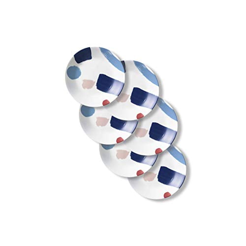 Corelle Chip Resistant Appetizer Plates, 6Piece, Vivid Splash