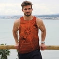 thumbnail image 6 of Fuzoiu Spider Web Print Men's Workout Tank Tops,Sleeveless Gym Shirt Quick Dry,Fitness Bodybuilding T-Shirt,Muscle Athletic Workout Tee-Large, 6 of 7