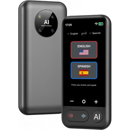 Language Translator Device AI Premium 2026 | 150 Languages | Online & Offline Voice + Photo Translation | 0.5s Ultra-Fast Accuracy | 4" HD Touchscreen | Smart Recording | Travel & Business Translator