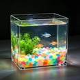 thumbnail image 6 of Lypsnake 100 PCS Aquarium Fluorescent Gravel, 0.35-0.5 Inch Luminous Polished Pebbles, Non-Toxic Safe Fish Tank Substrate for Aquarium Decoration Plant Landscaping & Vase Filler, 6 of 6