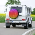 thumbnail image 7 of Kll Rainbow Glitter Tire Cover,Universal Wheel Tire Cover For Trailer, Rv, Suv, Truck,Camper And Many Vehicle,(15 Inch), 7 of 7