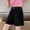 Black, variant on NAISIBABY Girls Denim Shorts, High Rise with Pockets Fashion Ripped Summer Casual Jean Shorts Pink Size 10-12