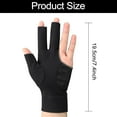thumbnail image 2 of Lsupdaol 8 Pcs 3 Fingers Pool Gloves Billiards Left Hand Cue Sport Show Gloves for Women Men Billiard Shooters Carom Sports Accessories, 2 of 6