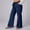 Navy, variant on LEBONYARD Pants for Women Wide Leg Linen Pant,Women's Fashion Plus Size Pull Rope Wide Legs fork High Waisted Pocket Full Length Pants Navy XL