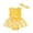 Yellow, variant on Aojekbee Baby Girl Summer Jumpsuit Daisy Print Cute Bow Sleeveless Romper Dress and Headband Set Cute Fashion Clothes Outfits