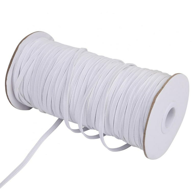 Elastic Band for Sewing, 1/4 Inch 40 Yards White Knit Elastic Bands High  Elastic Cord for Sewing Waistband and Pants Waist