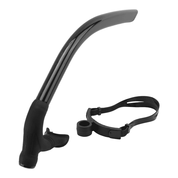 Silicone Swimming Front Breathing Tube Diving Training Adults Snorkel Scuba Equipment,Black
