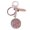 Strawberry crystal, variant on Triple Layer Composite Keychain Scratch Proof Natural Stone Glass For Keys And Backpack Decoration
