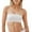 White, variant on Women Nylon Spandex Bra off Shoulder Wrap Front Fixed Cup Bra Comfortable Innerwear Support S White
