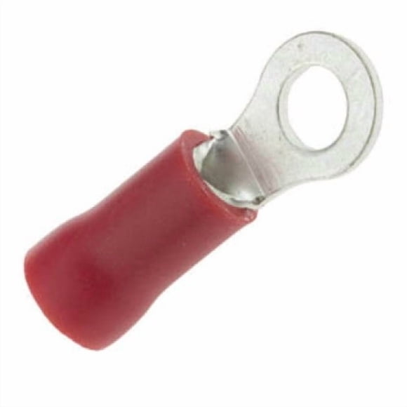 AA-820-04T - RING TERM RED #4 22-18AWG ID-2.99MM OD-5.70MM DOUBLE CRIMP (10 pcs/pkg)