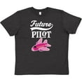 thumbnail image 3 of Inktastic Future Pilot Girls Airplane Career Youth T-Shirt, 3 of 5
