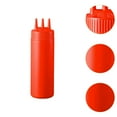 thumbnail image 6 of Fancyes Condiment Bottle Salad Bottles Container Jar Sauce Dispenser Seasoning Bottle for Camping Syrup Kitchen Picnic Red, 6 of 8