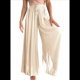 thumbnail image 2 of Pantalones Casuales para Mujer, con Cintura Elástica y Pierna , con Bolsillos. Albaricoque L, 2 of 9