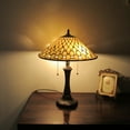 thumbnail image 3 of RADIANCE Goods Tiffany-Style Victorian 2 Light Table Lamp 16" Wide, 3 of 4