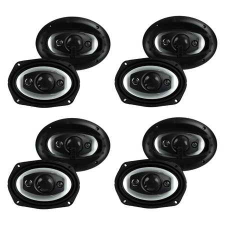 Boss Riot R94 6x9 Inch 500W 4 Way Car Coaxial Audio Speakers Stereo (8