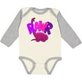 thumbnail image 3 of Inktastic Lil' Purple Bronto Rawr Boys or Girls Long Sleeve Baby Bodysuit, 3 of 5