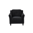 thumbnail image 5 of Modern Black Fabric Living Room Sofa Single Seat - Stylish and Durable for Compact Spaces, 5 of 6