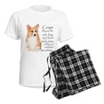 thumbnail image 4 of CafePress - Pembroke Corgi Women's Light Pajamas - Women's Short Sleeve Print T-Shirt and Pants Light Cotton Pajama Set, 4 of 7