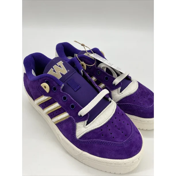 Adi-das Rivalry Low Washington Huskies Men's US Size 4 Sneakers Purple IE7701