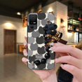 thumbnail image 2 of KDY-Phone Case For TCL 40XE 5G/40X 5G/40NxtPaper 5G, Back Cover cute silicone Black pearl pendant Bear bracelet Skin-friendly feel Cartoon Waterproof phone case Anti-knock Dirt-resistant, 2 of 9