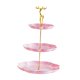 thumbnail image 3 of Soporte para cupcakes de 3 niveles, bandeja para servir alimentos, soporte multifuncional y reutilizable para frutas. Oro rosa, 3 of 9