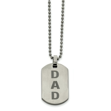 Dad dog sale tag necklace