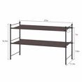 thumbnail image 4 of Modern 2-Tier Shoe Storage Freestanding Organizer Rack Entryways Hallways Dorm, 4 of 7