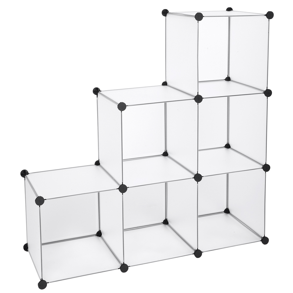 Buy 6Cube Storage Shelves, URHOMEPRO DIY Plastic Cube Storage Organizer, Cubby Closet